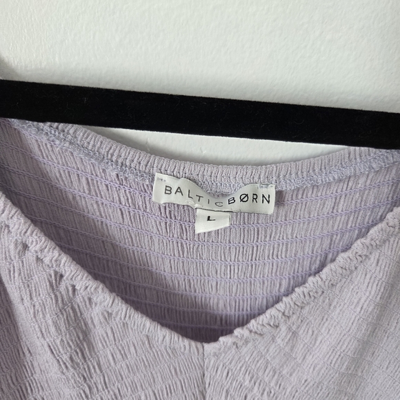 Baltic Born Felicity Dress Lilac Lavender Purple Tiered Milkmaid Cottagecore L - Picture 6 of 9